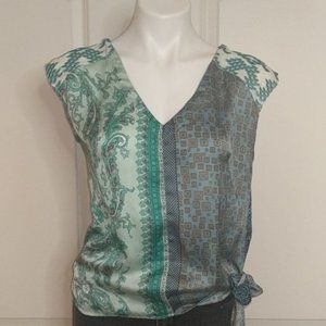 ANTHROPOLOGIE | TINY multi fabric pattern blouse